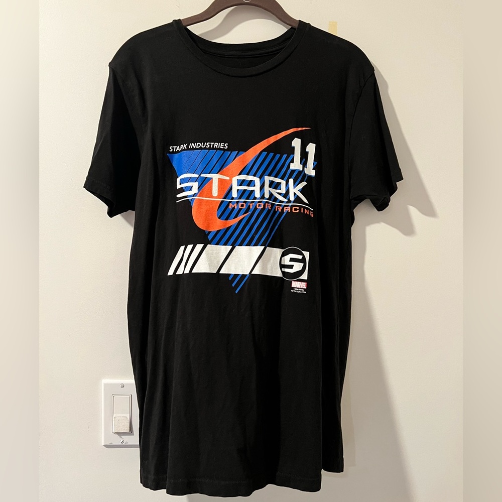 Marvel Stark Industries Black T-Shirt Sz. M *EUC* MSRP: $30+tax